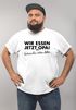 Lustiges Herren T-Shirt Wir essen jetzt Opa, Satzzeichen retten leben Moonworks®preview