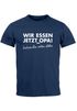 Lustiges Herren T-Shirt Wir essen jetzt Opa, Satzzeichen retten leben Moonworks®preview