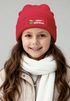 Mädchen Wintermütze Kinder Merry Xmas  Patch Aufdruck Anti Weihnachten Print Weihnachtsmuffel Strickmütze MoonWorks®preview