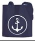 Maritime Einkaufstüte Baumwoll-Tasche Jutebeutel Anker Round Moonworks®preview