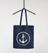 Maritime Einkaufstüte Baumwoll-Tasche Jutebeutel Anker Round Moonworks®preview