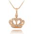 moderne Damen Halskette Kronen Anhänger mit Zirkonias, vergoldet, Autiga®preview