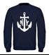 modernes Herren Sweatshirt mit Anker Druck Anchor Rundhals-Pullver Neverless®preview