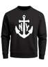 modernes Herren Sweatshirt mit Anker Druck Anchor Rundhals-Pullver Neverless®preview