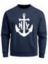 modernes Herren Sweatshirt mit Anker Druck Anchor Rundhals-Pullver Neverless®preview