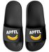 Moonworks® Badeschlappen mit Apfel-Banane Motiv Badelatschen mit witzigem Aufdruck Unisex Pool Slides für Männer & Frauen preview