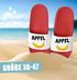Moonworks® Badeschlappen mit Apfel-Banane Motiv Badelatschen mit witzigem Aufdruck Unisex Pool Slides für Männer & Frauen preview