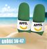 Moonworks® Badeschlappen mit Apfel-Banane Motiv Badelatschen mit witzigem Aufdruck Unisex Pool Slides für Männer & Frauen preview