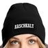 Moonworks® Damen Beanie mit Patch Arschkalt Strickmütze mit Spruch Aufdruck Statement  Lustig Moonworks®preview