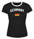 Moonworks® Damen Deutschland Fan-Shirt T-Shirt Fußball WM EM Retro Fan-Trikot Weltmeisterschaft Europameisterschaftpreview