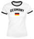 Moonworks® Damen Deutschland Fan-Shirt T-Shirt Fußball WM EM Retro Fan-Trikot Weltmeisterschaft Weltmeisterschaftpreview