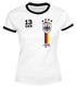 Moonworks® Damen Fan-Shirt Fußball Retro Deutschland Germany Weltmeisterschaft Fan-Trikot Style 2018 WMpreview