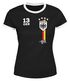 Moonworks® Damen Fan-Shirt Fußball Retro Deutschland Germany Weltmeisterschaft Fan-Trikot Style 2018 WMpreview