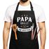 MoonWorks® Grillschürze für Männer Spruch Papa grillt am besten personalisiert Alter Geburtsjahr Grillgeschenk Vatertag MoonWorks®preview