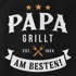 MoonWorks® Grillschürze für Männer Spruch Papa grillt am besten personalisiert Alter Geburtsjahr Grillgeschenk Vatertag MoonWorks®preview
