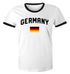 Moonworks® Herren Deutschland Fan-Shirt T-Shirt Fußball WM EM Retro Fan-Trikot Weltmeisterschaft Europameisterschaftpreview