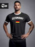 Moonworks® Herren Deutschland Fan-Shirt T-Shirt Fußball WM EM Retro Fan-Trikot Weltmeisterschaft Weltmeisterschaftpreview