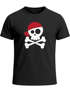 Moonworks® Herren T-Shirt Pirat Skull Jolly Roger Bandana Fasching Last Minute Faschingskostüme Männer Funshirt Moonworks®preview