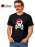 Moonworks® Herren T-Shirt Pirat Skull Jolly Roger Bandana Fasching Last Minute Faschingskostüme Männer Funshirt Moonworks®preview