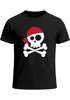 Moonworks® Herren T-Shirt Pirat Skull Jolly Roger Bandana Fasching Last Minute Faschingskostüme Männer Funshirt Moonworks®preview