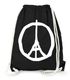 Moonworks® - Turnbeutel Beutel -  Paris Peace Zeichen Eiffelturmpreview