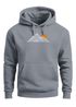 Mountain Lines Kapuzensweatshirt mit Berglinien und Sonne Outdoor Streetwear Nature Inspired Style Neverless®preview