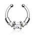 Nasenpiercing Nasenring Fake Piercing Septum Helix Kugeln Zirkonia Kristalle Strasspreview