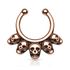 Nasenpiercing Nasenring Fake Piercing Septum Helix Piercing Kugeln Totenkopfpreview