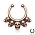 Nasenpiercing Nasenring Fake Piercing Septum Helix Piercing Kugeln Totenkopfpreview