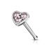 Nasenpiercing Stecker Herz Heart Nasenstecker Stift Nasen Piercing Zirkonia Kristalle Autiga®preview