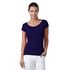 Neverless® Basic T-Shirt Damen Slim Fit Baumwolle einfarbig Weiter Rundhals Ausschnittpreview