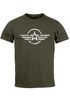Neverless® Herren T-Shirt Airforce Aufdruck Emblem Fashion Streetstylepreview