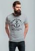 Neverless® Herren T-Shirt Anker Motiv Schriftzug Nautical Old Fashion Retro Design Fashion Streetstylepreview