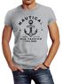 Neverless® Herren T-Shirt Anker Motiv Schriftzug Nautical Old Fashion Retro Design Fashion Streetstylepreview