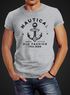 Neverless® Herren T-Shirt Anker Motiv Schriftzug Nautical Old Fashion Retro Design Fashion Streetstylepreview