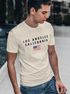 Neverless® Herren T-Shirt Bedruckt Schriftzug California Los Angeles USA Amerika Flagge Fashion Streetstylepreview