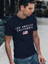 Neverless® Herren T-Shirt Bedruckt Schriftzug California Los Angeles USA Amerika Flagge Fashion Streetstylepreview