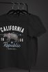 Neverless® Herren T-Shirt California Sommer Summer Golden State USA Bär Bear Bedruckt Aufdruck Print Fashion Streetstyle Neverless®preview