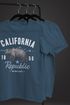 Neverless® Herren T-Shirt California Sommer Summer Golden State USA Bär Bear Bedruckt Aufdruck Print Fashion Streetstyle Neverless®preview