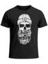 Neverless® Herren T-Shirt Moin Totenkopf Anker Skull Print Motiv Bartpreview