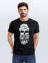 Neverless® Herren T-Shirt Moin Totenkopf Anker Skull Print Motiv Bartpreview
