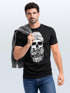 Neverless® Herren T-Shirt Moin Totenkopf Anker Skull Print Motiv Bartpreview