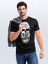 Neverless® Herren T-Shirt Moin Totenkopf Anker Skull Print Motiv Bartpreview
