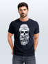 Neverless® Herren T-Shirt Moin Totenkopf Anker Skull Print Motiv Bartpreview