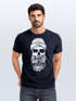 Neverless® Herren T-Shirt Moin Totenkopf Anker Skull Print Motiv Bartpreview