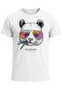Neverless® Herren T-Shirt Panda Bär Aufdruck Tiermotiv mit Sonnenbrille Fashion Streetstylepreview