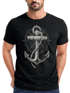 Neverless® Herren T-Shirt Print Aufdruck Anker Kompass Motiv Maritim Meer Fashion Streetstylepreview