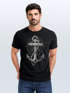 Neverless® Herren T-Shirt Print Aufdruck Anker Kompass Motiv Maritim Meer Fashion Streetstylepreview
