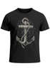 Neverless® Herren T-Shirt Print Aufdruck Anker Kompass Motiv Maritim Meer Fashion Streetstylepreview