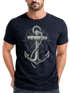 Neverless® Herren T-Shirt Print Aufdruck Anker Kompass Motiv Maritim Meer Fashion Streetstylepreview